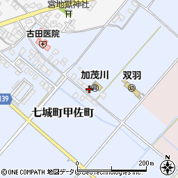 熊本県菊池市七城町甲佐町280周辺の地図
