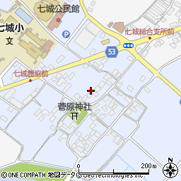 熊本県菊池市七城町甲佐町110周辺の地図