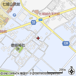 熊本県菊池市七城町甲佐町103周辺の地図