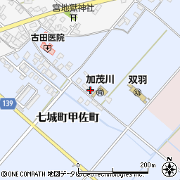 熊本県菊池市七城町甲佐町282周辺の地図