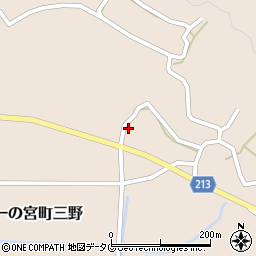熊本県阿蘇市一の宮町三野119周辺の地図