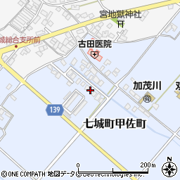 熊本県菊池市七城町甲佐町216周辺の地図