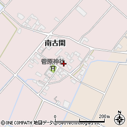 熊本県菊池市南古閑729周辺の地図