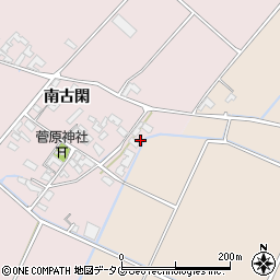 熊本県菊池市南古閑632周辺の地図