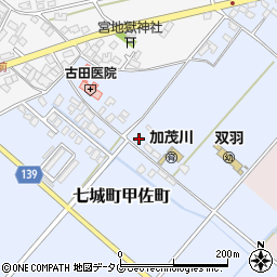熊本県菊池市七城町甲佐町275周辺の地図