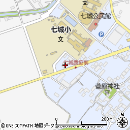 ＪＡ菊池七城中央周辺の地図