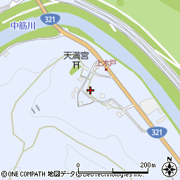 高知県四万十市山路周辺の地図