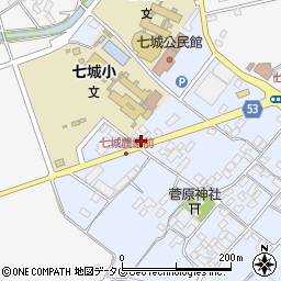 熊本県菊池市七城町甲佐町13周辺の地図