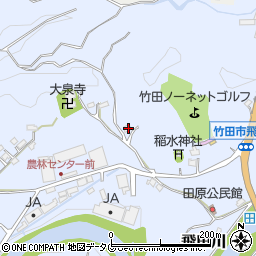 大分県竹田市飛田川1990周辺の地図