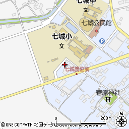 熊本県菊池市七城町甲佐町24周辺の地図