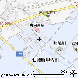 熊本県菊池市七城町甲佐町271周辺の地図