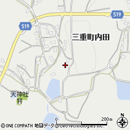 大分県豊後大野市三重町内田1688周辺の地図