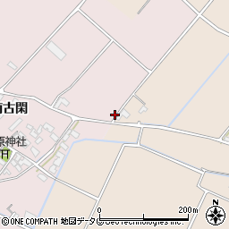 熊本県菊池市南古閑周辺の地図