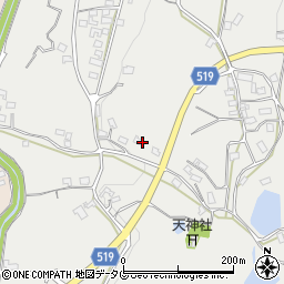 大分県豊後大野市三重町内田507周辺の地図