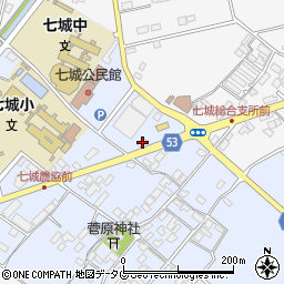 熊本県菊池市七城町甲佐町93周辺の地図