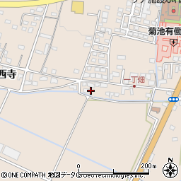 熊本県菊池市上西寺1712-8周辺の地図