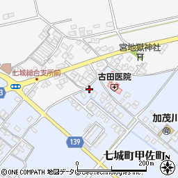 熊本県菊池市七城町甲佐町269周辺の地図