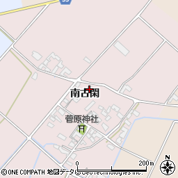 熊本県菊池市南古閑825周辺の地図