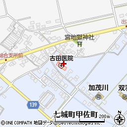 熊本県菊池市七城町甲佐町303周辺の地図