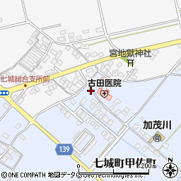 熊本県菊池市七城町甲佐町298周辺の地図
