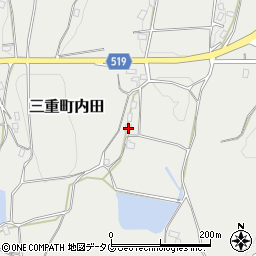 大分県豊後大野市三重町内田1962周辺の地図