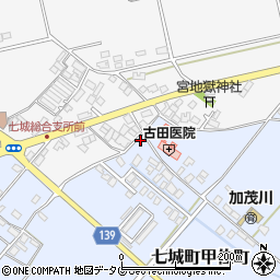 熊本県菊池市七城町甲佐町297周辺の地図