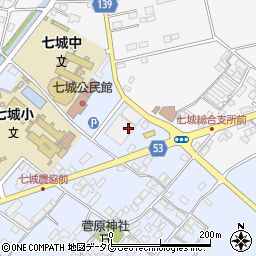 熊本県菊池市七城町甲佐町86周辺の地図