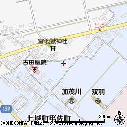 熊本県菊池市七城町甲佐町309周辺の地図