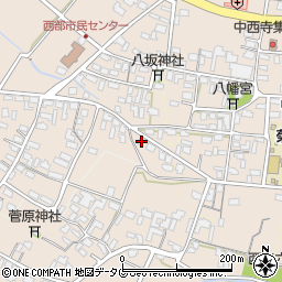熊本県菊池市下西寺2166-1周辺の地図