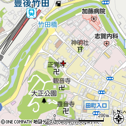 有限会社友忠商事　竹田中央事務所周辺の地図