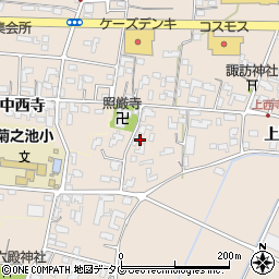 熊本県菊池市上西寺1826周辺の地図