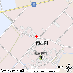 熊本県菊池市南古閑1041周辺の地図