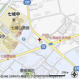 熊本県菊池市七城町甲佐町89周辺の地図