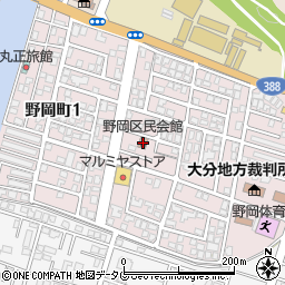 野岡区民会館周辺の地図