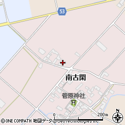 熊本県菊池市南古閑1038周辺の地図