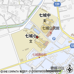 熊本県菊池市七城町甲佐町33周辺の地図
