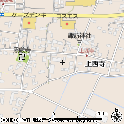 熊本県菊池市上西寺1838周辺の地図