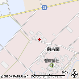 熊本県菊池市南古閑1039周辺の地図