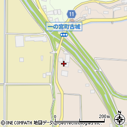 熊本県阿蘇市一の宮町三野181周辺の地図