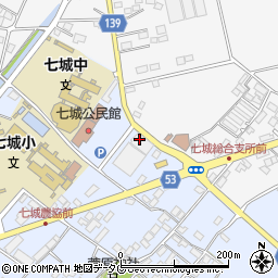 熊本県菊池市七城町甲佐町85周辺の地図