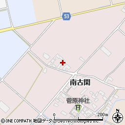 熊本県菊池市南古閑1040周辺の地図