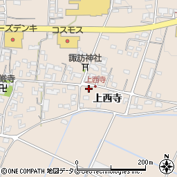 熊本県菊池市上西寺1723周辺の地図