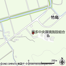 竹島老人憩の家周辺の地図