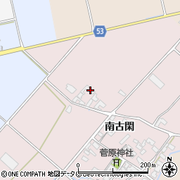 熊本県菊池市南古閑1069周辺の地図