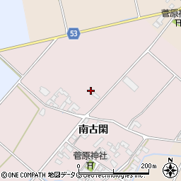 熊本県菊池市南古閑1043周辺の地図