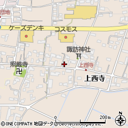 熊本県菊池市上西寺1771周辺の地図