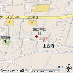 熊本県菊池市上西寺1769周辺の地図