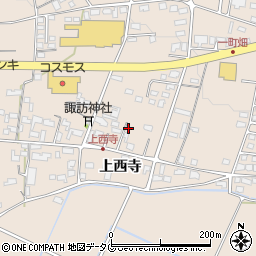 熊本県菊池市上西寺1725周辺の地図