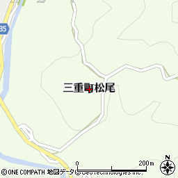 大分県豊後大野市三重町松尾周辺の地図