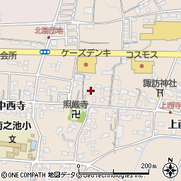 熊本県菊池市上西寺1799周辺の地図